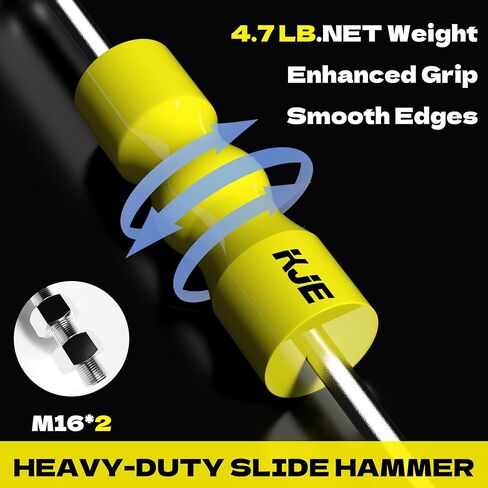 أداة إزالة محور السيرة الذاتية ومجموعة سحب المحور - طقم شوكة مفصل السيرة الذاتية 4 قطع مع شوكات 50 مم و64 مم، مطرقة منزلقة - أداة سحب عمود السيرة الذاتية لفورد توروس، ميركوري سابل، SVT رابتور، لينكولن نافيجيتور in Kuwait