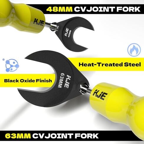 أداة إزالة محور السيرة الذاتية ومجموعة سحب المحور - طقم شوكة مفصل السيرة الذاتية 4 قطع مع شوكات 50 مم و64 مم، مطرقة منزلقة - أداة سحب عمود السيرة الذاتية لفورد توروس، ميركوري سابل، SVT رابتور، لينكولن نافيجيتور in Kuwait