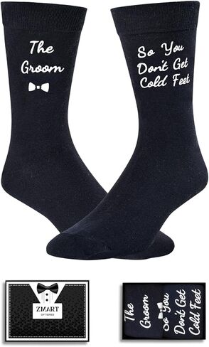 Zmart Funny Groom Socks On Wedding Day Socks For Men, Groom Gifts From Bride She Gave Me Socks I Gave Her Rocks in Saudi Arabia