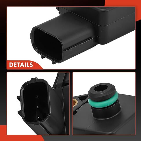 مستشعر الضغط المطلق المنوع الممتاز [3 دبابيس] متوافق مع Honda CR-V 2002-2004، Civic 2001-2005، Accord 2003-2004، Pilot 2003-2004، Odyssey، Element & Acura MDX، TSX، TL، RSX & Saturn Vue in Kuwait