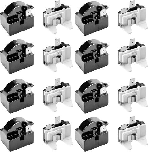 8 × 1 دبوس QP2-4.7 PTC مرحل، 1 دبوس مرحل الثلاجة و6750C-0005P واقي التحميل الزائد للثلاجة in Saudi Arabia