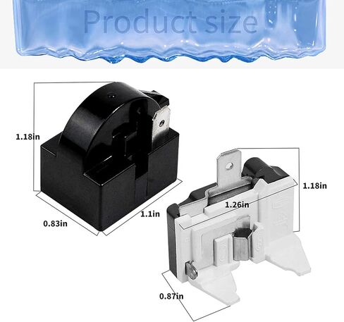 8 × 1 دبوس QP2-4.7 PTC مرحل، 1 دبوس مرحل الثلاجة و6750C-0005P واقي التحميل الزائد للثلاجة in Saudi Arabia