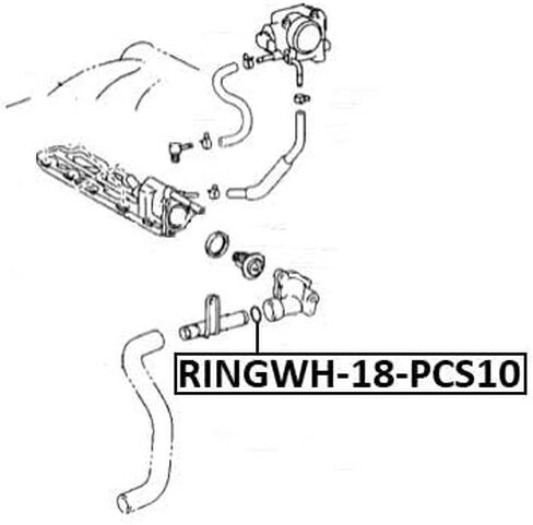 Cooling System O-Ring Pcs 10 Febest RINGWH-018-PCS10 Oem 96761-35031 in Saudi Arabia