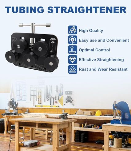 USTAR Tubing Straightener, Brake Line Straightener, Tube Straightener for 3/16" - 1.0" Diameters, Fuel Line, Soft Aluminum and Copper Tubing in Saudi Arabia