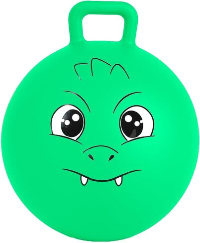 Xino Sports Hopping Ball for Kids, Bouncy Ball for Kids, Amazing Space Hopper Ball, Jumping Ball with Handle, 18 Inch Diameter, Kids Outdoor Toys (Rainbow) in Saudi Arabia