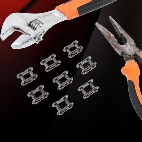 #420 Chain Master Link, Chain Master Roller Connector Links Pocket Bike Motorcycle Chains Cross Masters Link Connector Replacement Dirt Bikes Motorcycle Parts Go Kart Mini Bike Parts (16 Pcs) in Saudi Arabia