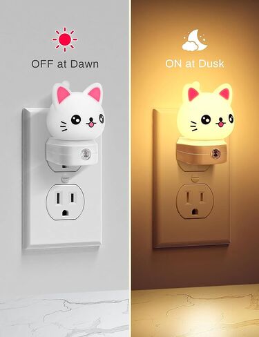 DORESshop Night Light for Kids[2 Pack],3D Cute Unicorn Night Lights | Night Lights Plug into Wall with Dusk to Dawn Sensor,RGB+Soft White 3000K Night Light,Christmas Birthday Gift for Kids in Saudi Arabia
