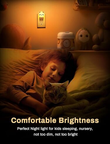 DORESshop Night Light for Kids[2 Pack],3D Cute Unicorn Night Lights | Night Lights Plug into Wall with Dusk to Dawn Sensor,RGB+Soft White 3000K Night Light,Christmas Birthday Gift for Kids in Saudi Arabia