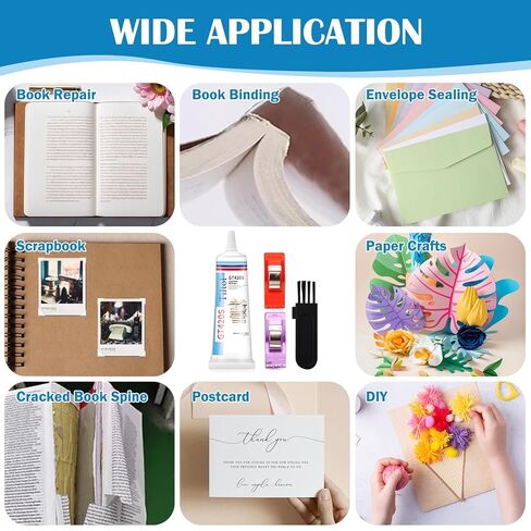 غراء إصلاح الكتب، لاصق صفحات الكتاب، لاصق تجليد الكتب سريع الجفاف، إصلاح الطلاب/المكتبات، غراء ورق التجليد والإصلاح، كتب الكولاج، المصنوعات الورقية، الفن التصويري in Kuwait