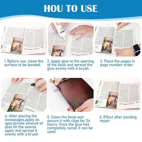 غراء إصلاح الكتب، لاصق صفحات الكتاب، لاصق تجليد الكتب سريع الجفاف، إصلاح الطلاب/المكتبات، غراء ورق التجليد والإصلاح، كتب الكولاج، المصنوعات الورقية، الفن التصويري in Kuwait