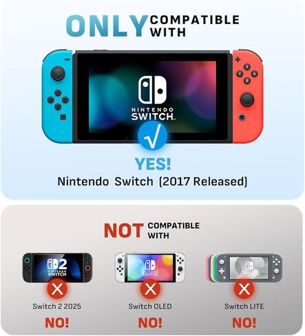 مومبا جراب حماية لجهاز نينتندو سويتش، [جيرل باور] جراب ناعم من البولي يوريثين الحراري لوحدة تحكم نينتندو سويتش مع امتصاص الصدمات ومضاد للخدش (رخامي) in Kuwait