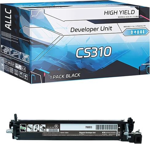 متوافق مع وحدة تطوير Lexmark CS310 التي تعمل لطابعات Lexmark CS310dn CS310n CS317dn CS410dtn CS410n CS417dn CS510de CS510dte CS517de، مع رقاقة، إنتاجية عالية 20000 صفحة (سماوي) in Kuwait