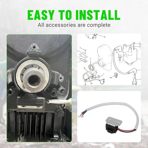 LEAPTREND 166-0821 Ignition Module Kit Fit for John Deere 316 317 318 420 Tractor, Onan P218G P220G P224G Engine, Replace 166-0820 166-0785 541-0522 HE166-0761 in Saudi Arabia