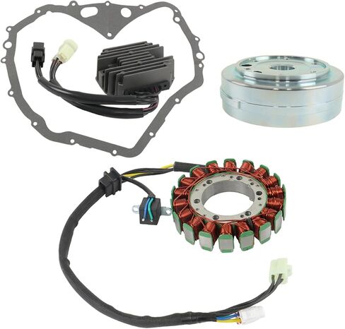 GXYWADY Flywheel Rotor + Stator + Regulator + Gasket Replacement for Arctic Cat 400 2003-2008 3402-682 3402-768 3430-053 3430-071 3430-054 in Saudi Arabia