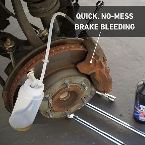 Brake Bleeder Kit - One-Way Check Valve, Magnet Mount, 16oz Catch Bottle, 16" Hose in Saudi Arabia