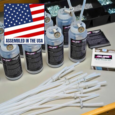 Brake Bleeder Kit - One-Way Check Valve, Magnet Mount, 16oz Catch Bottle, 16" Hose in Saudi Arabia