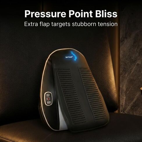 Shiatsu Massage Pad with Heat - Deep Kneading Back & Neck Massager Cushion for Pain Relief - Transform Any Chair into a Personal Massage Therapist in Saudi Arabia