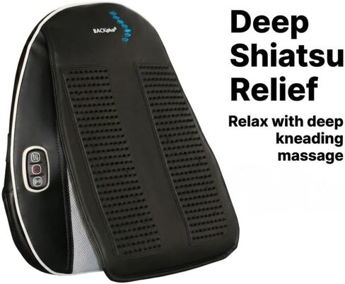 Shiatsu Massage Pad with Heat - Deep Kneading Back & Neck Massager Cushion for Pain Relief - Transform Any Chair into a Personal Massage Therapist in Saudi Arabia