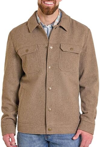 Panhandle Men's Oakland Taupe Wool Coat in Saudi Arabia