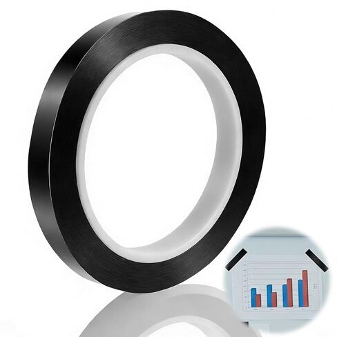 217 Feet Whiteboard Tape 1/2" White Board Tape Black Line Dry Erase Tapes Graphic Tapes Self Adhesive Artist Thin for Drafting Board Art Office Classroom Chart Line Grid Marking in Saudi Arabia