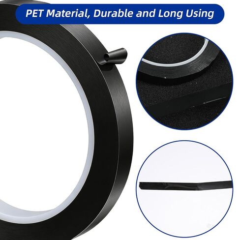 217 Feet Whiteboard Tape 1/2" White Board Tape Black Line Dry Erase Tapes Graphic Tapes Self Adhesive Artist Thin for Drafting Board Art Office Classroom Chart Line Grid Marking in Saudi Arabia