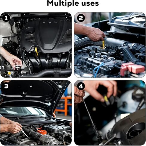 16PCS Carburetor Cleaner Kit with Scraper - Includes Brushes, Needles, and Aluminum Case for Motorcycle Carb Maintenance in Saudi Arabia