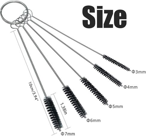 10 x 8 x 5 cm Carburettor Carbon Dirt Jet Cleaner Tool Kit Cleaning Needles with Brushes for Motorcycle, ATV, Moped, Welder, Carb Chainsaw Spray in Saudi Arabia