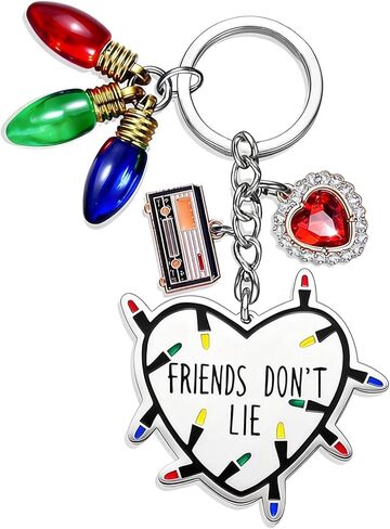 Friendship Gifts Keychain - Friends Don't Lie, Stranger party decorations, Birthday party supplies, Friends themed gifts, Movie merch, Gifts for girls in Saudi Arabia