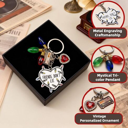 Friendship Gifts Keychain - Friends Don't Lie, Stranger party decorations, Birthday party supplies, Friends themed gifts, Movie merch, Gifts for girls in Saudi Arabia