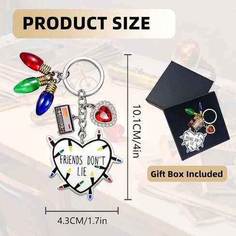 Friendship Gifts Keychain - Friends Don't Lie, Stranger party decorations, Birthday party supplies, Friends themed gifts, Movie merch, Gifts for girls in Saudi Arabia