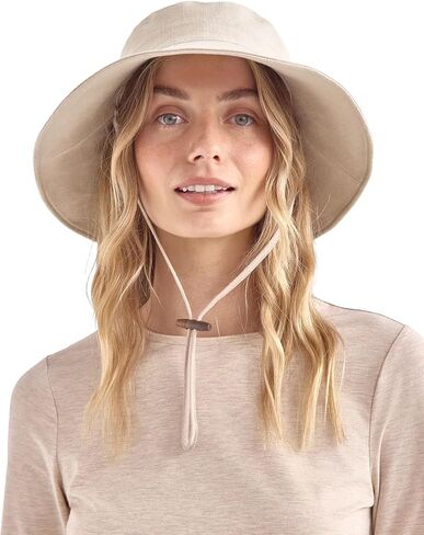 Solbari Resort Wide Brim Sun Hat UPF 50+ Packable UV Protection, Adjustable Size, Ponytail Opening, Stylish, Breathable in Kuwait
