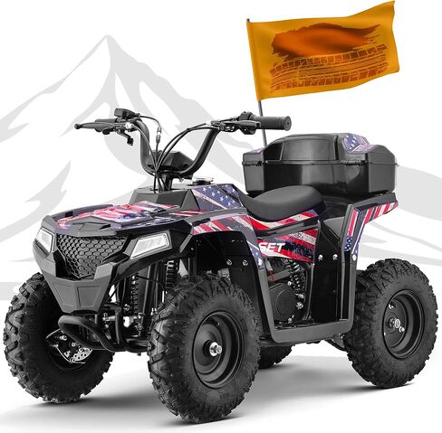 XW-A19 40CC 4-Stroke Four Wheelers للأطفال بعمر 13+، أطفال 4 عجلات UTV مع 165 رطلًا كحد أقصى، 15.5 ميلاً في الساعة بحد أقصى دراجة ترابية صغيرة مع تحكم في سرعة الوالدين، رباعية الطرق الوعرة لأطفال البنزين (وردي) in Saudi Arabia