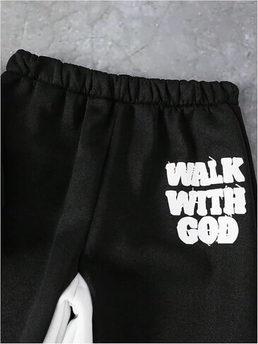 Boy's Sweatsuits 2 Piece Y2K Outfits Star Graphic Hooded Sweatshirts and Colorblock Sweat Pants in Saudi Arabia
