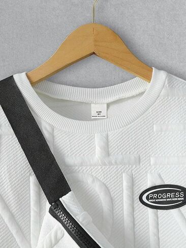 طقم بدلة رياضية للأولاد قطعتين كاجوال بأكمام طويلة وبلوفر وبنطلون رياضي مع حقيبة من 7 إلى 14 سنة in Kuwait