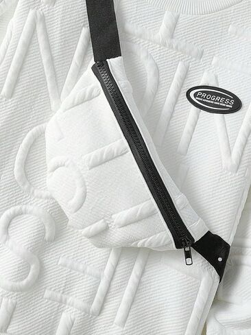 طقم بدلة رياضية للأولاد قطعتين كاجوال بأكمام طويلة وبلوفر وبنطلون رياضي مع حقيبة من 7 إلى 14 سنة in Kuwait