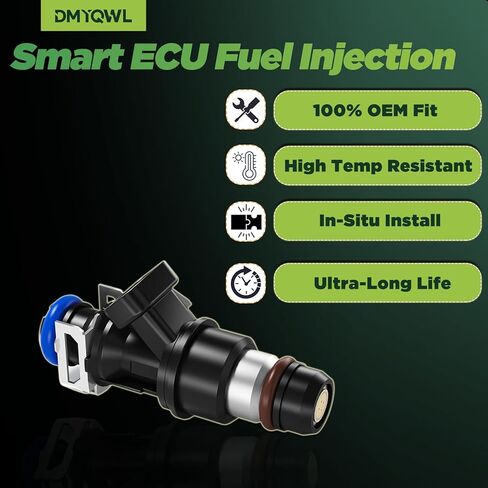 حاقن الوقود V8 4.8L/5.3L/6.0L متوافق مع تشيفي وجي إم سي - سيلفرادو 1500/2500(2001-2006)، سييرا 1500/2500(2000-2006)، تاهو (2000-2006)، يوكون (2001-2006)، استبدال #17113553، FJ315 (8 قطع) in Kuwait