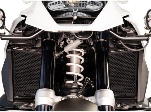 Tusk Radiator Guards معطف مسحوق أسود 6061-T6 ألومنيوم متوافق مع BMW R1300GS 2024-2026 in Kuwait