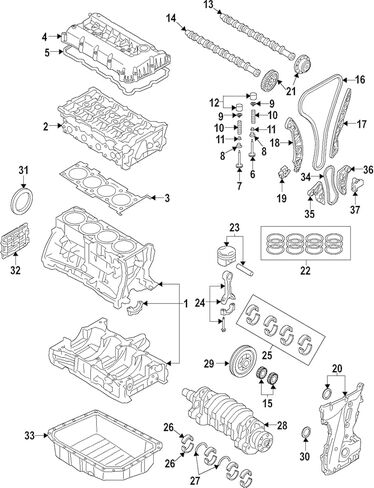 عمود الحدبات المدخول 24100-2GTB0 لـ 2015-2024 Genesis Hyundai Kia 2.0L 2.4L G4KJ استبدال المحرك المباشر المتانة المحسنة in Kuwait