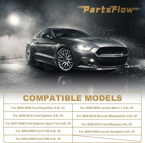 Partsflow كام عمود الحدبات الجانب الأيسر 5L1Z6250AA لـ 2005-2010 فورد إكسبيديشن إكسبلورر F-150 F250 F350 موستانج لينكولن مارك نافيجيتور لميركوري ماونتينير 4.6L 5.4L 3V in Kuwait