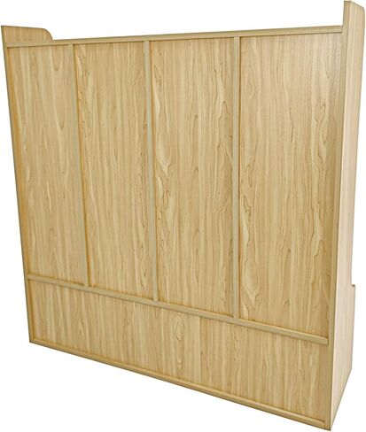 FixtureDisplays® 4-Section Kids School Coat Locker 41 X 13 X 43" with Bench and Cubbies, Backpack and Cubby Storage Organizer with Hooks, MDF Wood Locker for Daycares, Classrooms‘ Homes 10059-NPF in Saudi Arabia