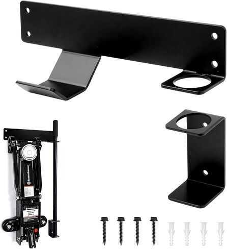 Jack Stand Wall Mount Rack Organizer, Heavy Duty Hydraulic Trolley Jack Storage Brackets, Garage Wall Mounted Tool Holder for Racing Car Trailer Truck Maintenance in Saudi Arabia