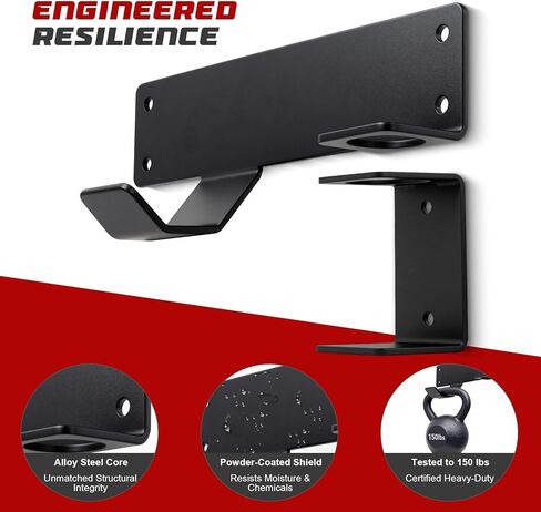 Jack Stand Wall Mount Rack Organizer, Heavy Duty Hydraulic Trolley Jack Storage Brackets, Garage Wall Mounted Tool Holder for Racing Car Trailer Truck Maintenance in Saudi Arabia