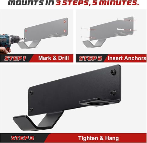 Jack Stand Wall Mount Rack Organizer, Heavy Duty Hydraulic Trolley Jack Storage Brackets, Garage Wall Mounted Tool Holder for Racing Car Trailer Truck Maintenance in Saudi Arabia