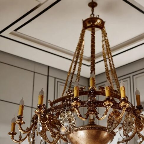 12 Pcs 100-Mm Yellow Drip Candle Covers for E14 Socket, Retro European Lamp Shade Replacements in Kuwait