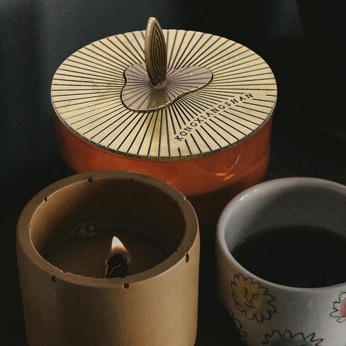 Scented Candle Topper Cover | 2.8 Inch Jar Lid Shade Sleeves Accessory, Aroma Candle Melt Burn Evenly, for Home Decor, Aromatherapy Space Embellish in Saudi Arabia