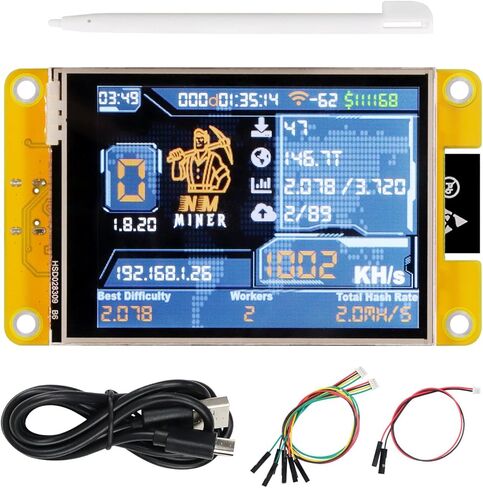 FreeNove ESP32 عرض Cyd ، شاشة لمس 4.0 بوصة لمس ، 320 × 480 بكسل TN TFT شاشة ST77796 DRIVER ، ثنائي النواة 32 بت 240 MHz متحكم microcontroller WIFI+BT ، C Code LVGL مثال المشاريع مشاريع المشاريع in Saudi Arabia