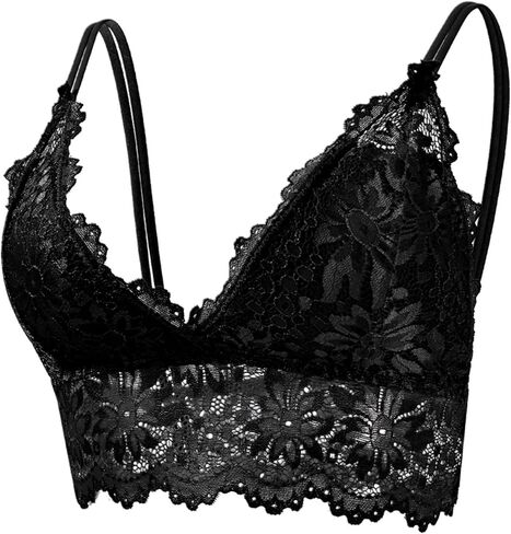 Sexy Bras for Women Lace Bralettes with Underwire Push Up Women's Balconette Lingeries Bra Spaghetti Strap Bras in Saudi Arabia
