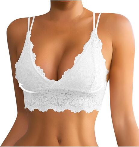 Sexy Bras for Women Lace Bralettes with Underwire Push Up Women's Balconette Lingeries Bra Spaghetti Strap Bras in Saudi Arabia