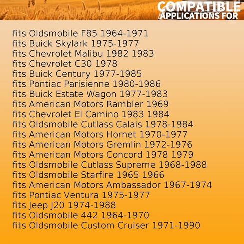 1 قطعة طوقا منفذ تبريد المحرك يناسب بويك ريجال 1977-1987 يناسب شيفروليه إمبالا، ماليبو 1980-1985 يناسب جيب شيروكي 1974-1983 يناسب بونتياك فايربيرد 1977-1979 استبدال 3187 543 in Saudi Arabia
