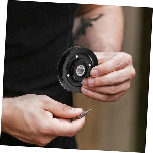 Vaguelly Car Air Conditioner Tension Pulley Assembly Automotive Compressor Pulley Wheel for Efficient and Easy Installation Fit for Car Models in Saudi Arabia